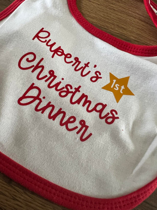 Baby's 1st Christmas bib