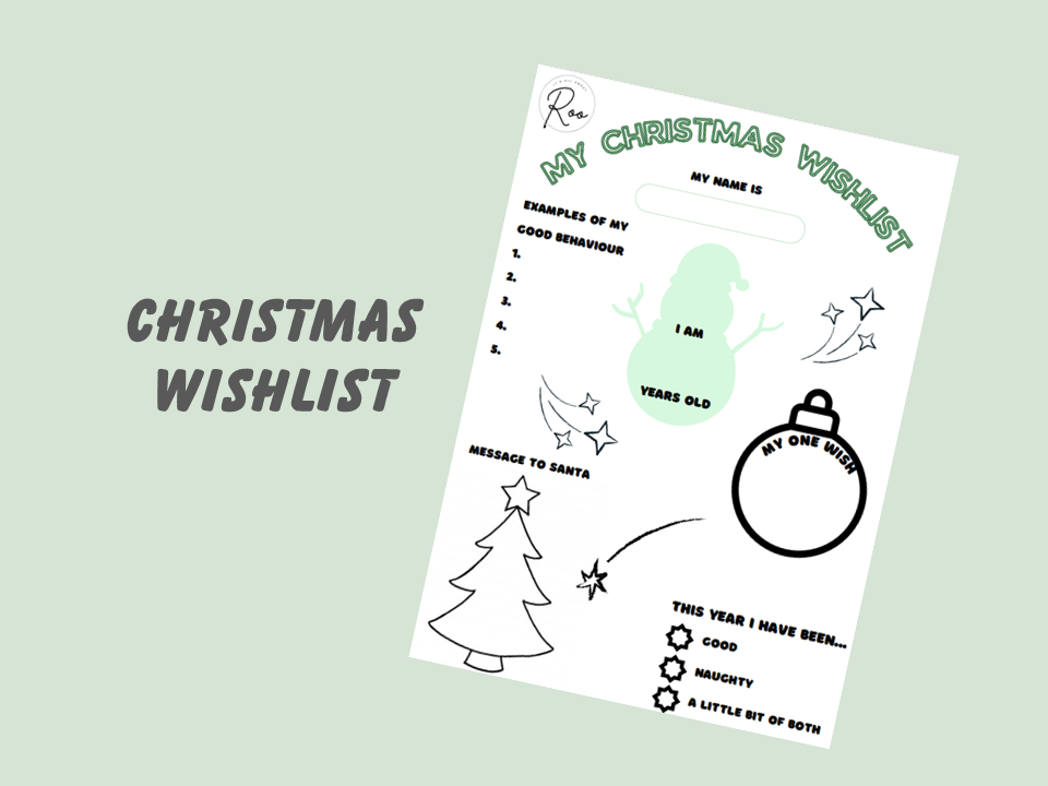 Christmas Wishlist - Free Digital Download