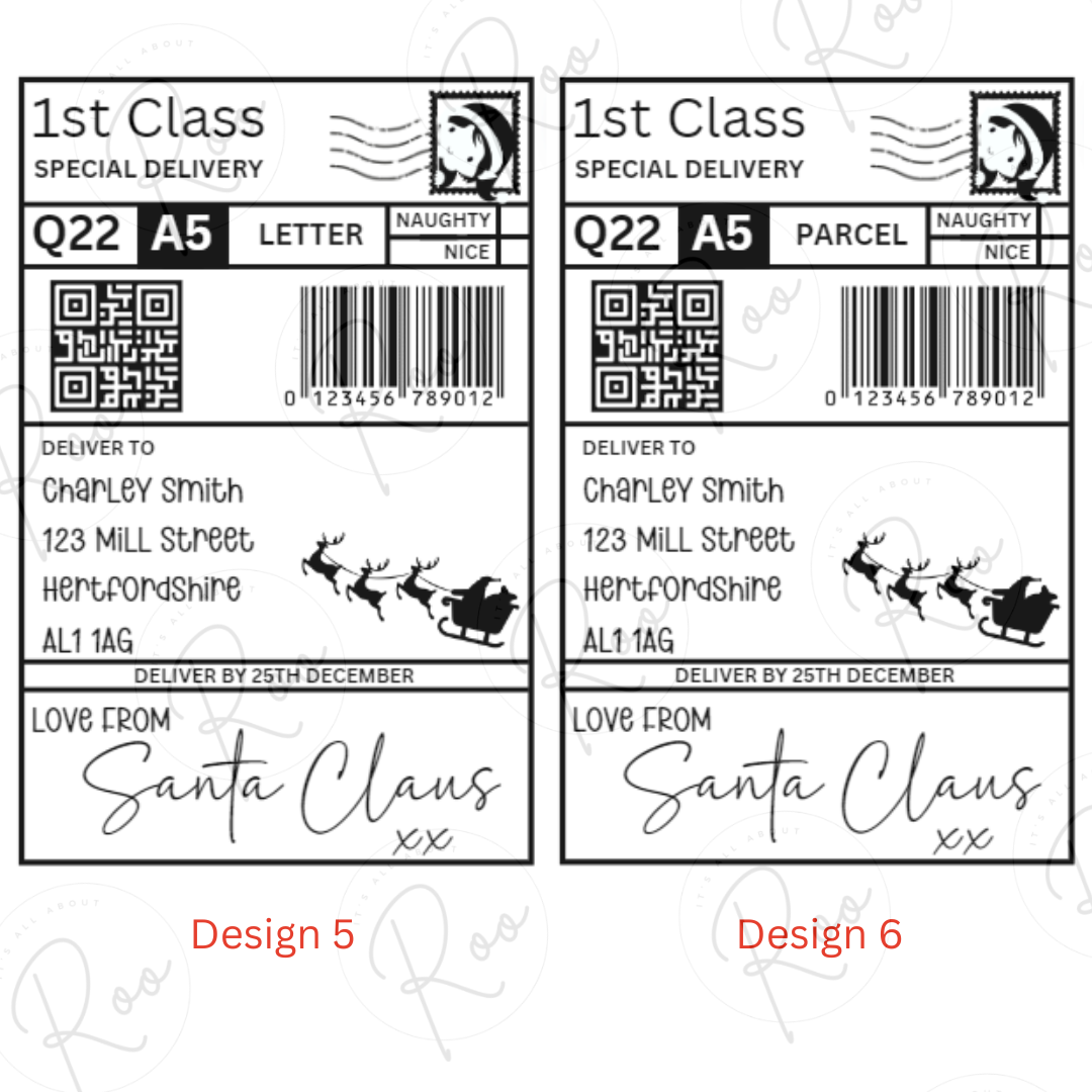 Custom Christmas postage label