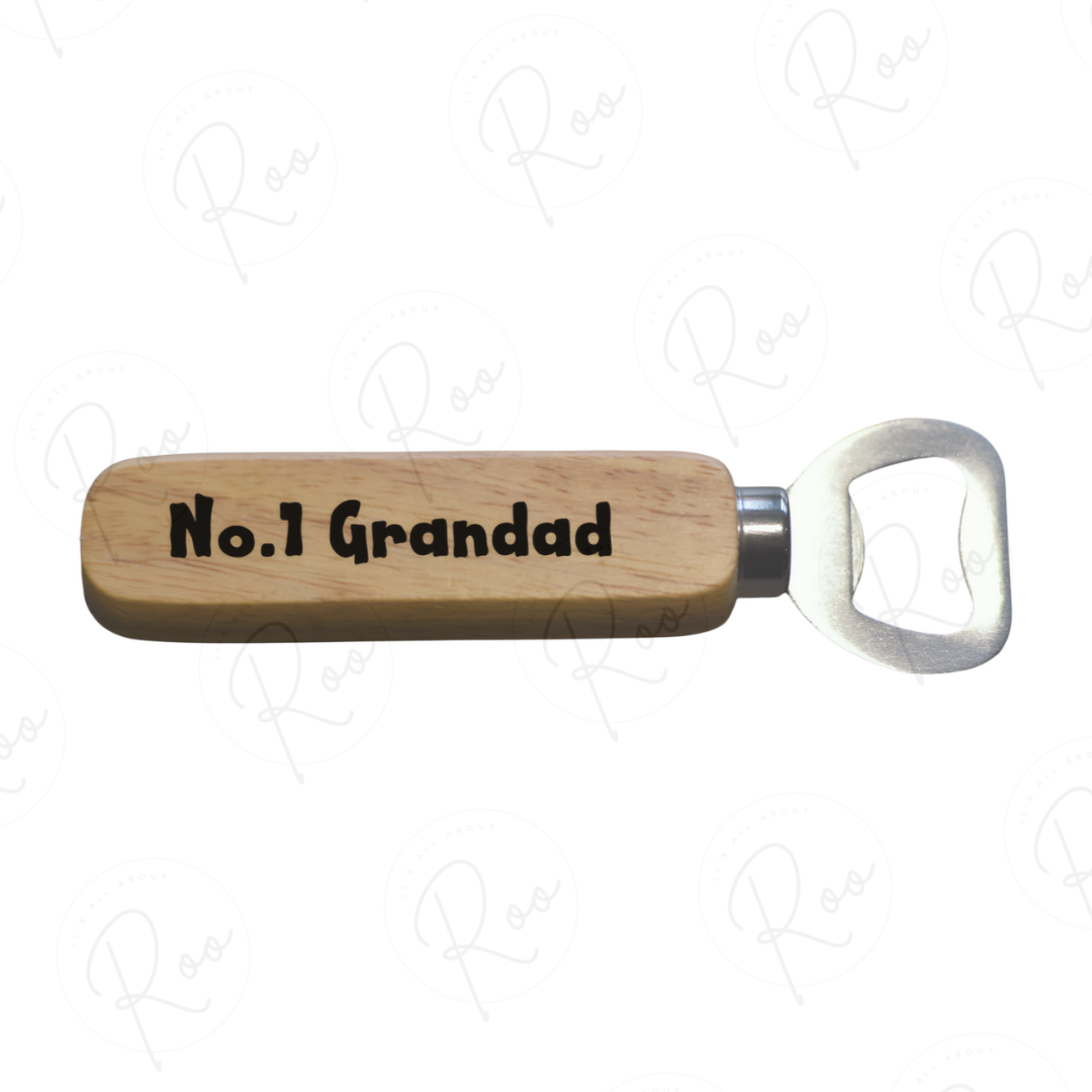 Wooden bottle opener