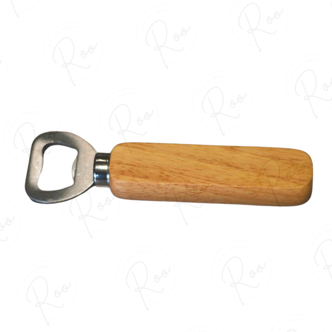 Wooden bottle opener