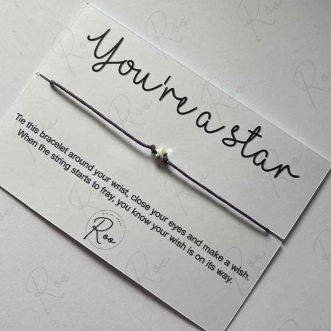 You're a star - wish bracelet