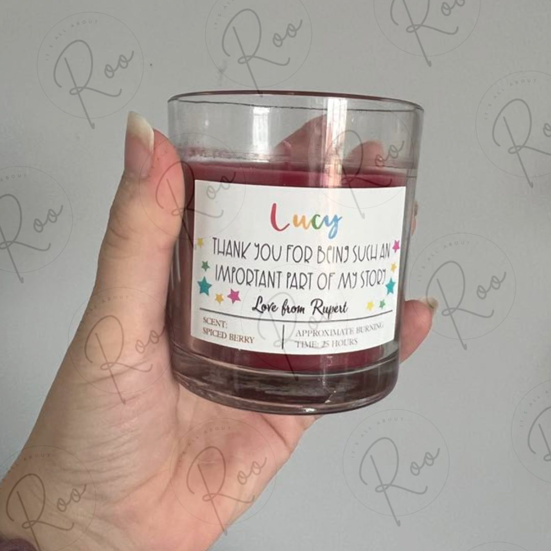Teacher jar candle (part of my story)