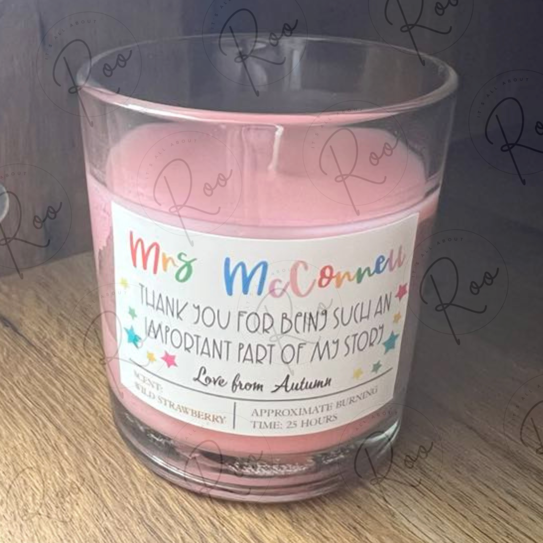 Teacher jar candle (part of my story)