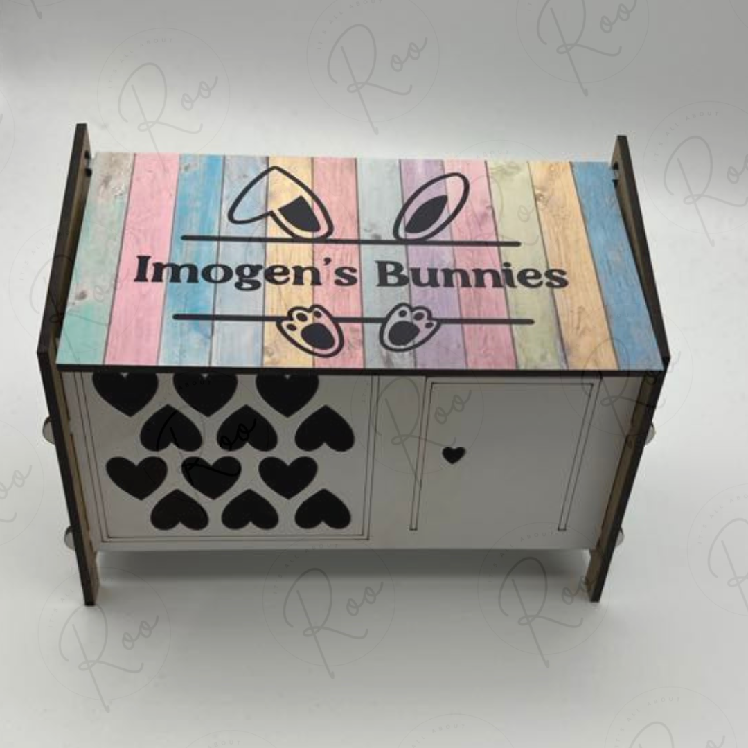 Wooden Easter bunny hutch