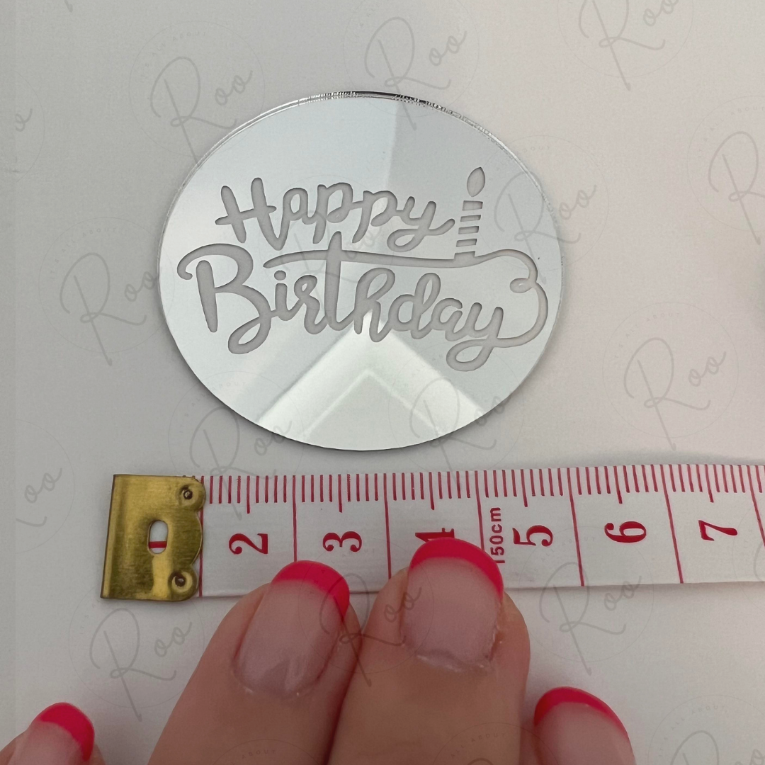 5cm round cake toppers