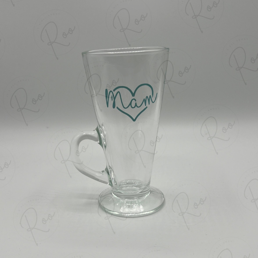 Colour Changing heart name glass mug