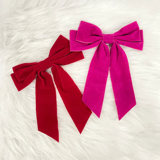 Extra Large Hair Bows - Velvet