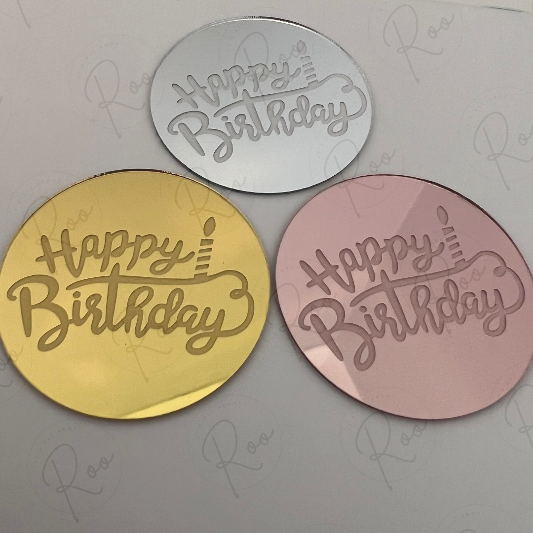 5cm round cake toppers