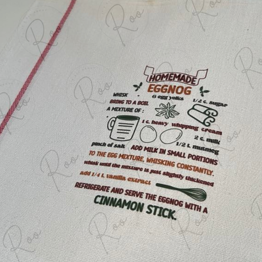 Christmas recipe tea-towel (various designs)