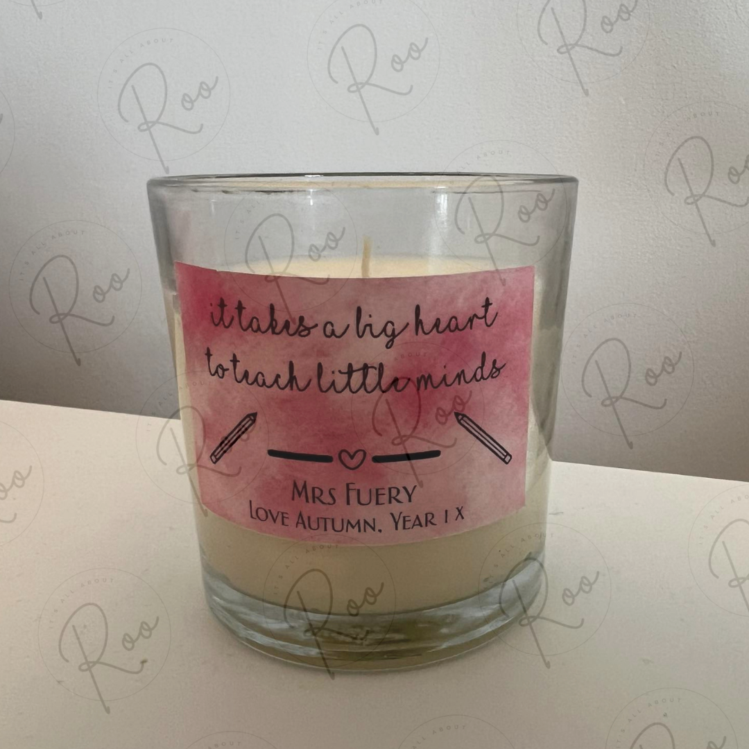 Teacher jar candle