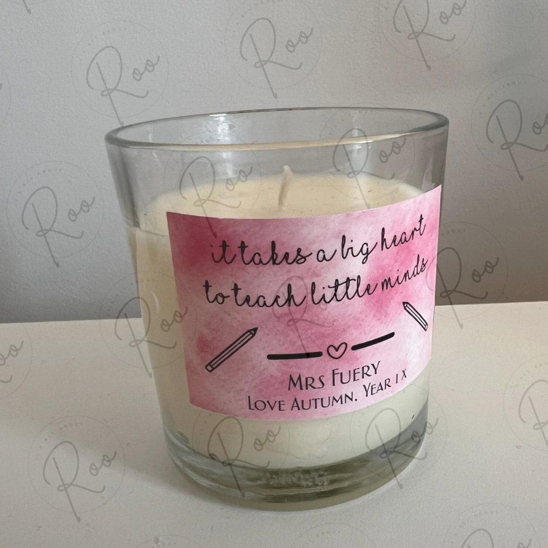 Teacher jar candle