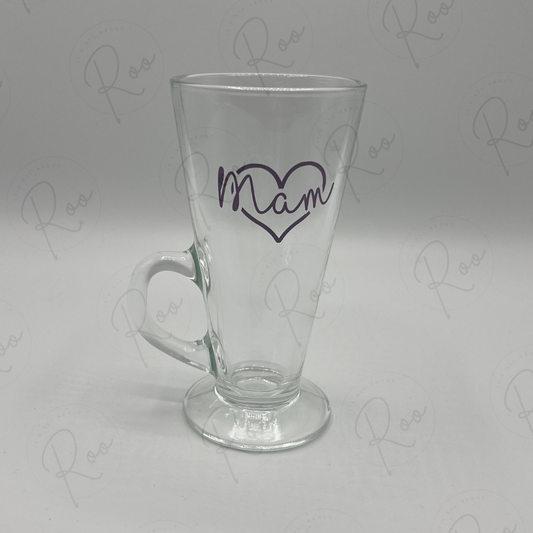 Colour Changing heart name glass mug