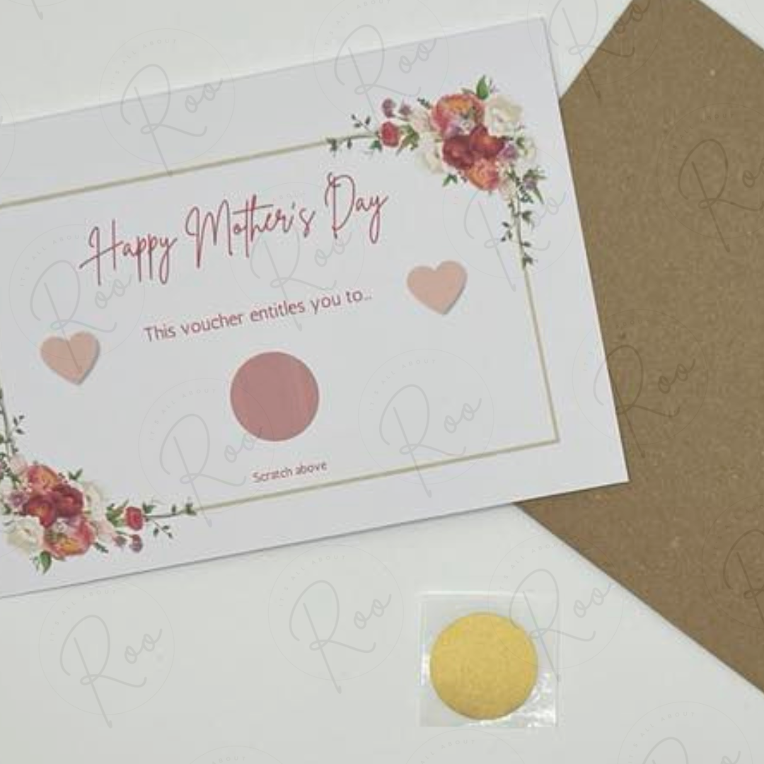 Mother's Day scratch card voucher set