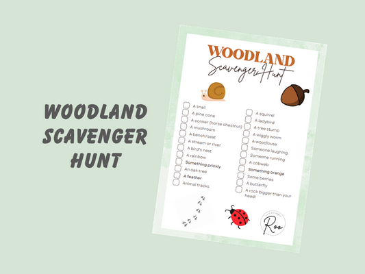 Woodland Scavenger Hunt - Free Digital Download